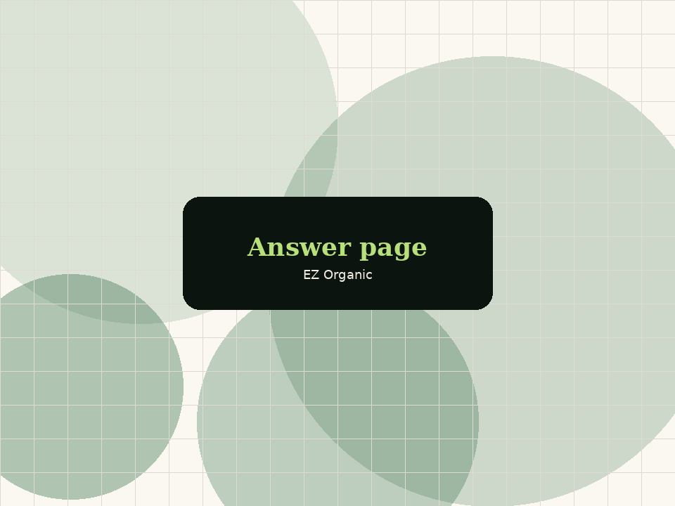 Answer page layout for GEO